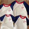 【F051】日系線條愛心全家福親子短袖上衣(2色)_2 【F051】日系線條愛心全家福親子短袖上衣(2色)_2