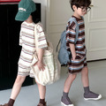 【BS200】韓版時尚條紋兄妹短袖套裝(1色)_3 【BS200】韓版時尚條紋兄妹短袖套裝(1色)_3