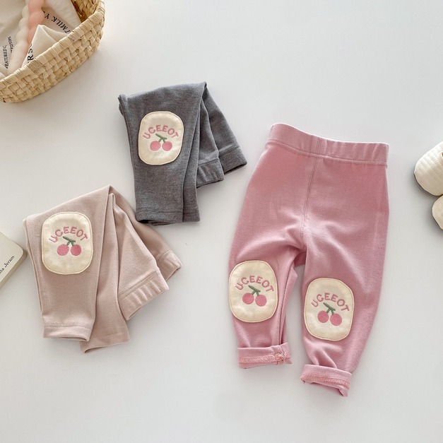 【BT115】韓版可愛櫻桃長褲(3色) 【BT115】韓版可愛櫻桃長褲(3色)