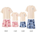 【F133】日系大頭熊全家福親子短袖短褲套裝(1色)_2 【F133】日系大頭熊全家福親子短袖短褲套裝(1色)_2