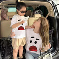 【F139】日系驚訝表情全家福親子短袖上衣(2色)_1 【F139】日系驚訝表情全家福親子短袖上衣(2色)_1