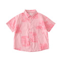 【F168】日系渡假粉色渲染全家福親子短袖襯衫洋裝(1色)_5 【F168】日系渡假粉色渲染全家福親子短袖襯衫洋裝(1色)_5