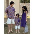【F170】日系渡假紫羅蘭全家福親子短袖襯衫洋裝(1色)_2 【F170】日系渡假紫羅蘭全家福親子短袖襯衫洋裝(1色)_2