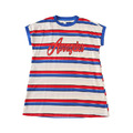 【F187】日系字母紅藍條紋全家福親子短袖上衣洋裝(1色)_3 【F187】日系字母紅藍條紋全家福親子短袖上衣洋裝(1色)_3