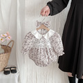 【BS286】韓版蕾絲雕花圓領小碎花長袖包屁衣小洋裝(送髮箍)(1色)_3 【BS286】韓版蕾絲雕花圓領小碎花長袖包屁衣小洋裝(送髮箍)(1色)_3