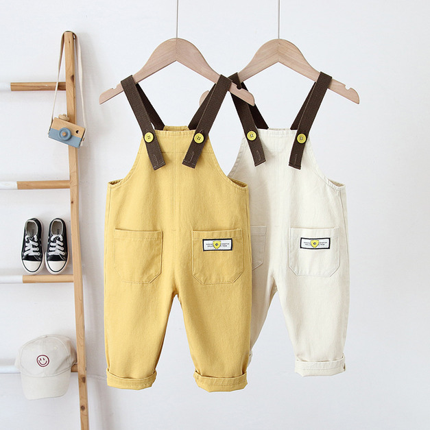 【BR015】韓版布丁色口袋吊帶褲(2色) 【BR015】韓版布丁色口袋吊帶褲(2色)