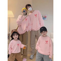 【F207】日系粉愛心全家福親子長袖上衣(1色) 【F207】日系粉愛心全家福親子長袖上衣(1色)