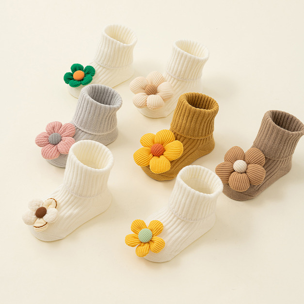 【SB162】童襪|韓版立體可愛花朵點膠防滑中筒襪(10色) 【SB162】童襪|韓版立體可愛花朵點膠防滑中筒襪(10色)