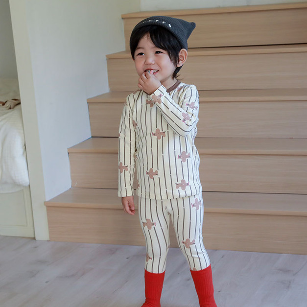 【HB003】日系直條小飛機成套睡衣(長袖/長褲) 【HB003】日系直條小飛機成套睡衣(長袖/長褲)