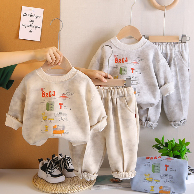 【BE225】日系手繪家具長袖長褲套裝 (3色) 【BE225】日系手繪家具長袖長褲套裝 (3色)