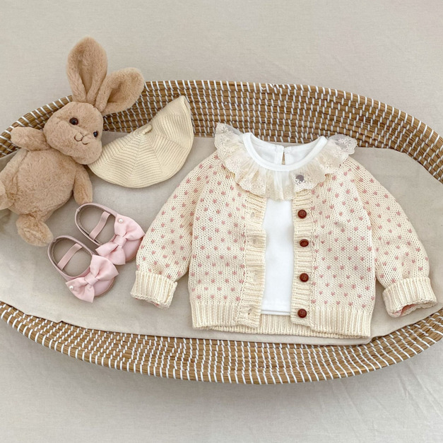 【BO080】滿版愛心針織長袖外套(1色) 【BO080】滿版愛心針織長袖外套(1色)