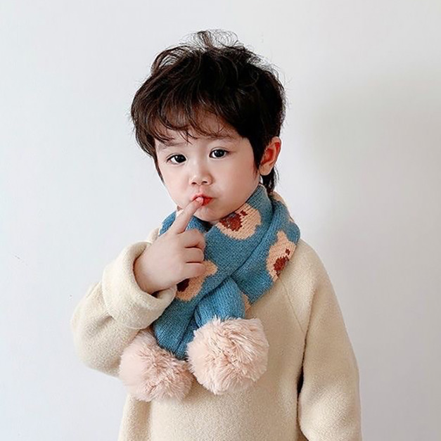 【SC005】兒童|韓版滿滿熊熊交叉兒童保暖圍巾(5色) 【SC005】兒童|韓版滿滿熊熊交叉兒童保暖圍巾(5色)