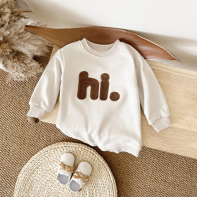 【BA969】韓系HIHI長袖包屁衣(1色) 【BA969】韓系HIHI長袖包屁衣(1色)