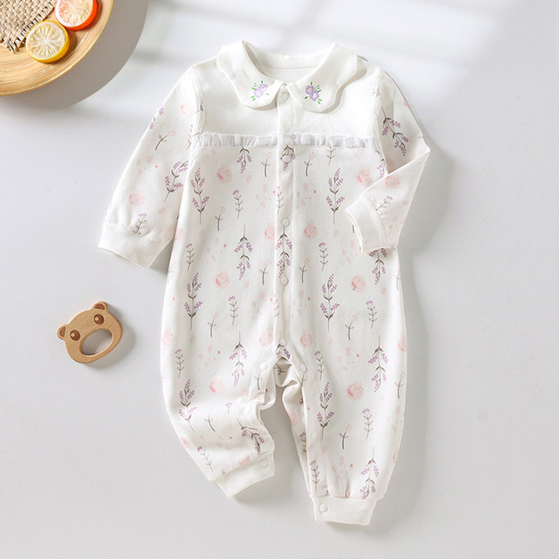 【BA947】日系薰衣草長袖連身衣(1色) 【BA947】日系薰衣草長袖連身衣(1色)