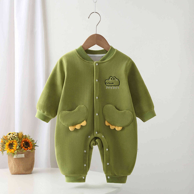 【BA972】變身小鱷魚長袖連身衣(1色) 【BA972】變身小鱷魚長袖連身衣(1色)