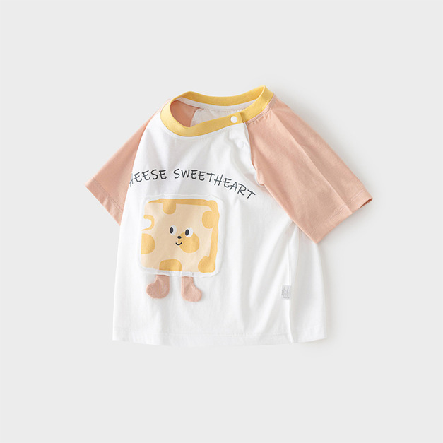 【BU289】韓版立體香甜乳酪開釦短袖上衣(1色) 【BU289】韓版立體香甜乳酪開釦短袖上衣(1色)