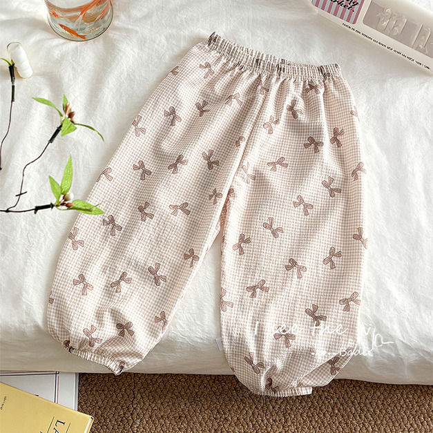 【BT160】日系滿滿蝴蝶結泡泡防蚊褲(1色) 【BT160】日系滿滿蝴蝶結泡泡防蚊褲(1色)