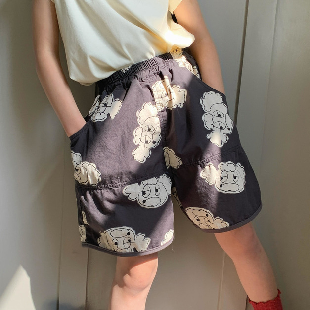 【BT165】美系冷眼狗狗個性短褲(1色) 【BT165】美系冷眼狗狗個性短褲(1色)