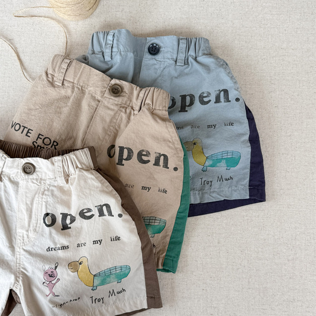 【BT168】美系刷舊復古拼色短褲(3色) 【BT168】美系刷舊復古拼色短褲(3色)