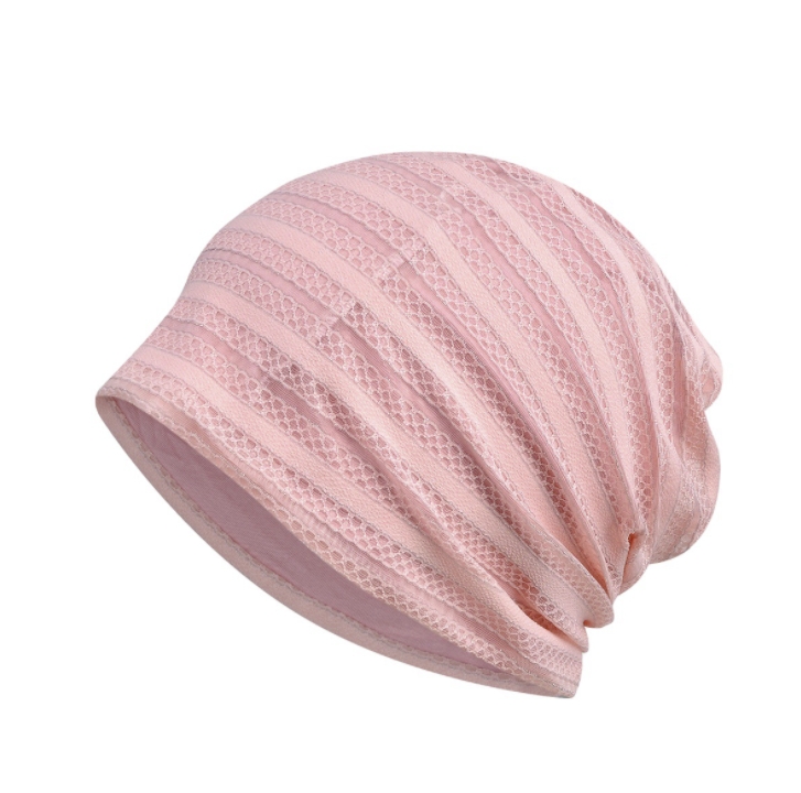 FH-08-capped-chemotherapy-cap-spring-and-summer-pullover-cap-hollow-breathable-casual-Baotou-cap-3