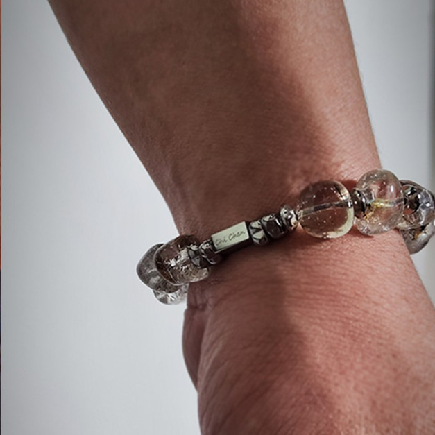 男款 五行金│ 彈性款 閃靈鑽 不規則個性手鍊 超強能量 純水晶礦石 水晶手鍊 男款 五行金│ 彈性款 閃靈鑽 不規則個性手鍊 超強能量 純水晶礦石 水晶手鍊