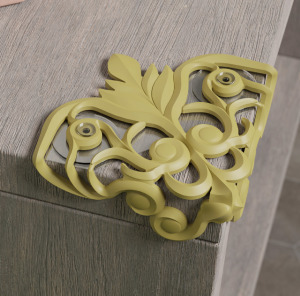 渦卷紋護角  防撞桌角 (嫩黃綠) 渦卷紋護角  防撞桌角 (嫩黃綠)