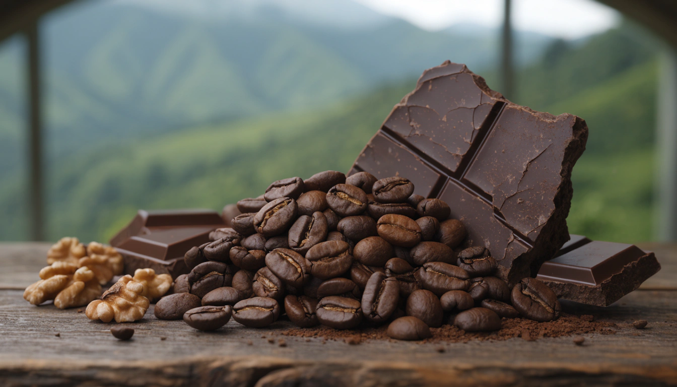 可可堅果風味意象