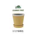 【POSH LIVING】Glossy Pot 冰裂感花盆陶盆- 香檳色 【POSH LIVING】Glossy Pot 冰裂感花盆陶盆- 香檳色