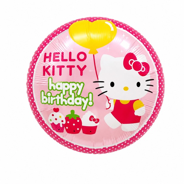 18吋Kitty生日鋁箔氣球 18吋Kitty生日鋁箔氣球
