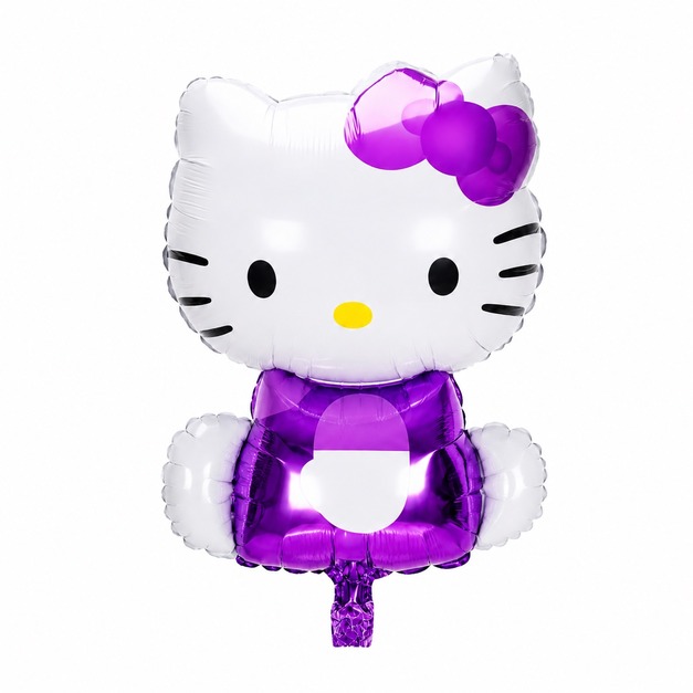 紫色Kitty坐姿鋁箔氣球 紫色Kitty坐姿鋁箔氣球