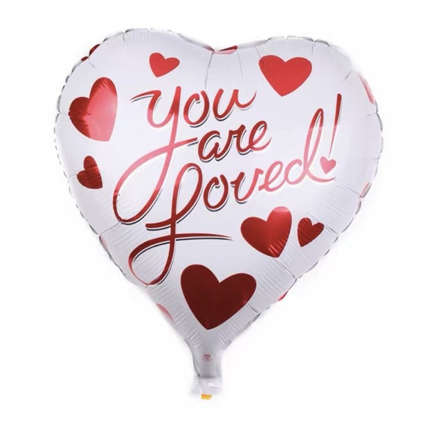 18吋心型you are loved鋁箔氣球 18吋心型you are loved鋁箔氣球
