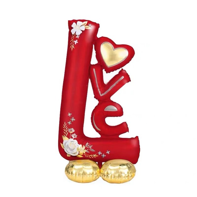 站立紅色Love鋁箔氣球 站立紅色Love鋁箔氣球