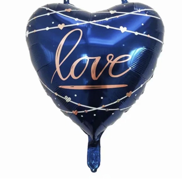 22吋心型深藍love鋁箔氣球 22吋心型深藍love鋁箔氣球