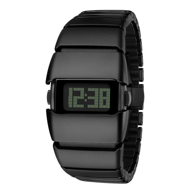 Benlydesign | X6000型 黑色款 多功能 不鏽鋼錶帶 電子錶(X6000B) Benlydesign | X6000型 黑色款 多功能 不鏽鋼錶帶 電子錶(X6000B)