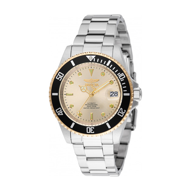INVICTA |Pro Diver 香檳金面 銀色不鏽鋼錶帶 自動上鍊機械錶(49317) INVICTA |Pro Diver 香檳金面 銀色不鏽鋼錶帶 自動上鍊機械錶(49317)