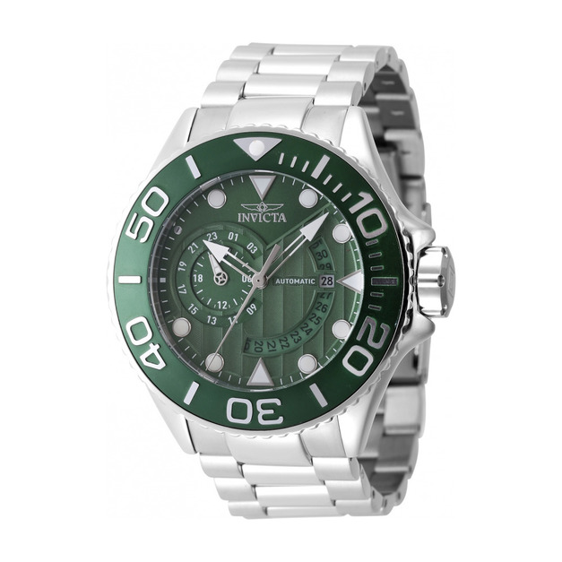 INVICTA |Grand Diver 綠面 銀色不鏽鋼錶帶 自動上鍊機械錶(47542) INVICTA |Grand Diver 綠面 銀色不鏽鋼錶帶 自動上鍊機械錶(47542)