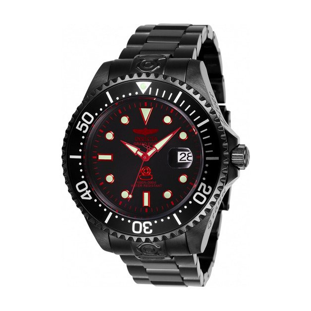 INVICTA |Pro Diver 黑面 紅色指針 黑色不鏽鋼錶帶 自動上鍊機械錶(28685) INVICTA |Pro Diver 黑面 紅色指針 黑色不鏽鋼錶帶 自動上鍊機械錶(28685)