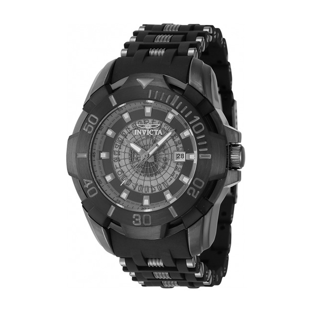 INVICTA | Sea Spider系列 黑色系 蜘蛛網造型錶盤 黑色PU+不鏽鋼拼接錶帶 男錶 (44132) INVICTA | Sea Spider系列 黑色系 蜘蛛網造型錶盤 黑色PU+不鏽鋼拼接錶帶 男錶 (44132)