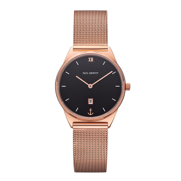 Paul Hewitt |Praia 玫瑰金 黑面米蘭帶腕錶(PH003161) Paul Hewitt |Praia 玫瑰金 黑面米蘭帶腕錶(PH003161)