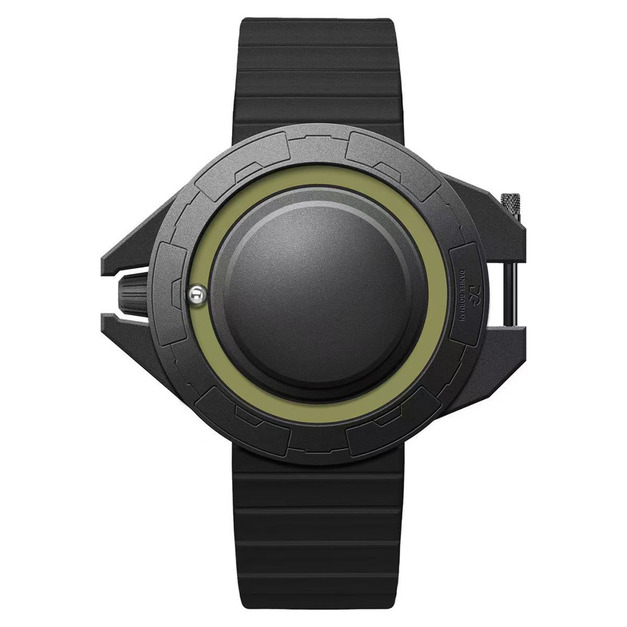 DANIEL GORMAN |黑+綠 磁吸指針 滑蓋宇宙太空船造型 矽膠錶帶 (DG0133KG) DANIEL GORMAN |黑+綠 磁吸指針 滑蓋宇宙太空船造型 矽膠錶帶 (DG0133KG)