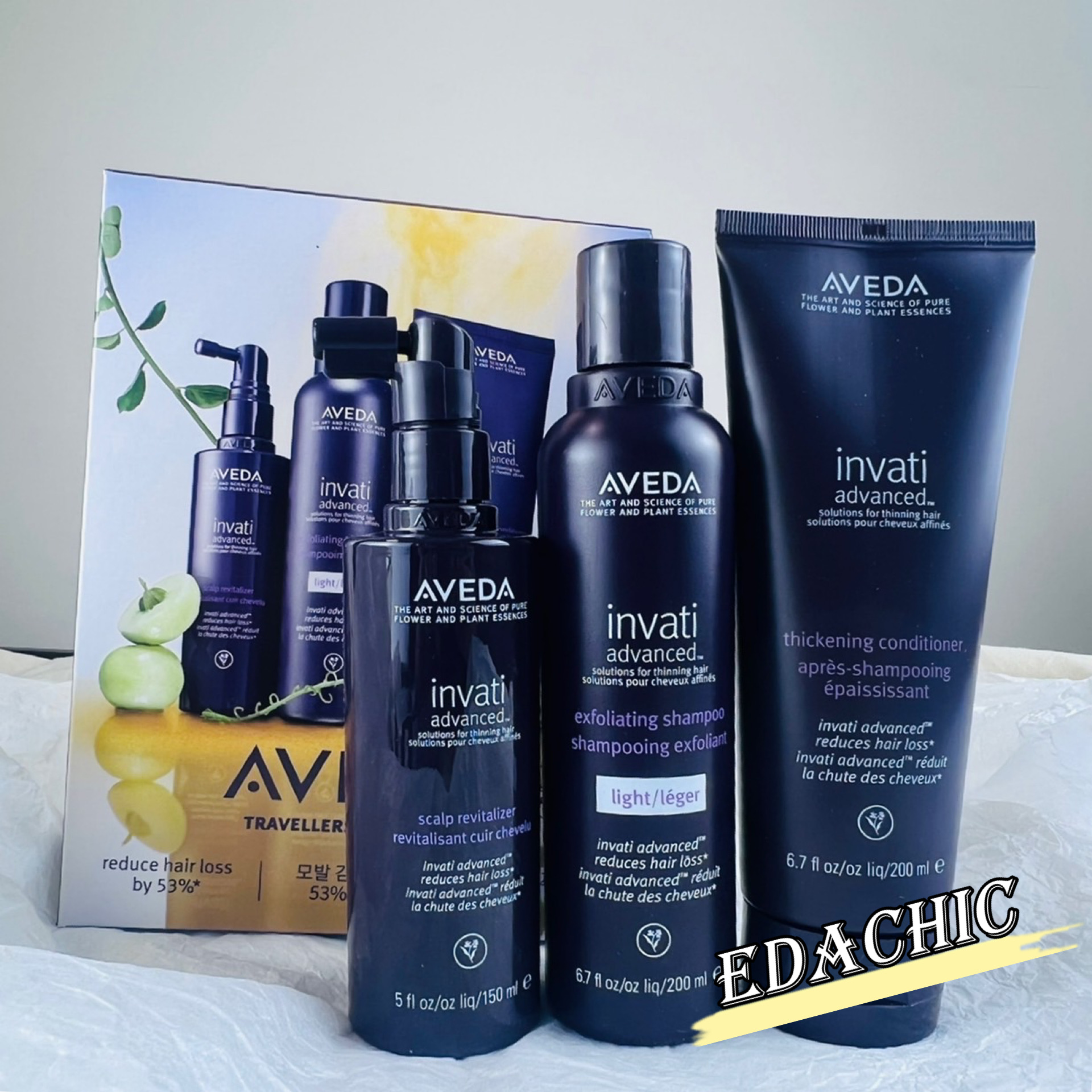 EdaChic 美國Aveda蘊活精華洗護髮套組 肯夢三件組