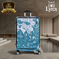 【Lynx 美國山貓】20吋雙開登機箱-地圖郵戳款(贈原廠防水前開保護套CF7)_1 【Lynx 美國山貓】20吋雙開登機箱-地圖郵戳款(贈原廠防水前開保護套CF7)_1