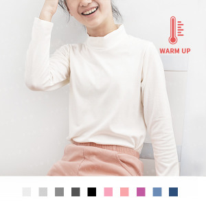 台灣製造極暖輕薄升溫發熱衣 大童素色立領 台灣製造極暖輕薄升溫發熱衣 大童素色立領
