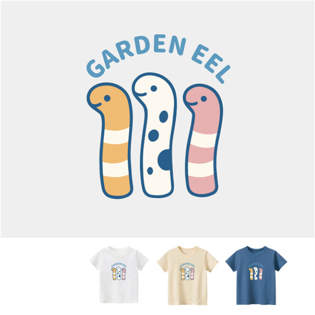 現貨+預購 兒童|KV獨家限定款|台灣原創T短袖 花園鰻 現貨+預購 兒童|KV獨家限定款|台灣原創T短袖 花園鰻