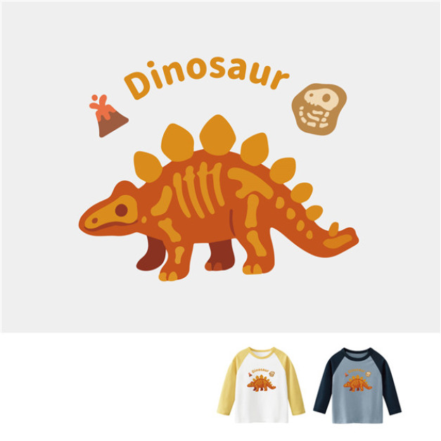 現貨+預購 兒童|KV獨家限定款|台灣原創T長袖 骨頭劍龍 現貨+預購 兒童|KV獨家限定款|台灣原創T長袖 骨頭劍龍