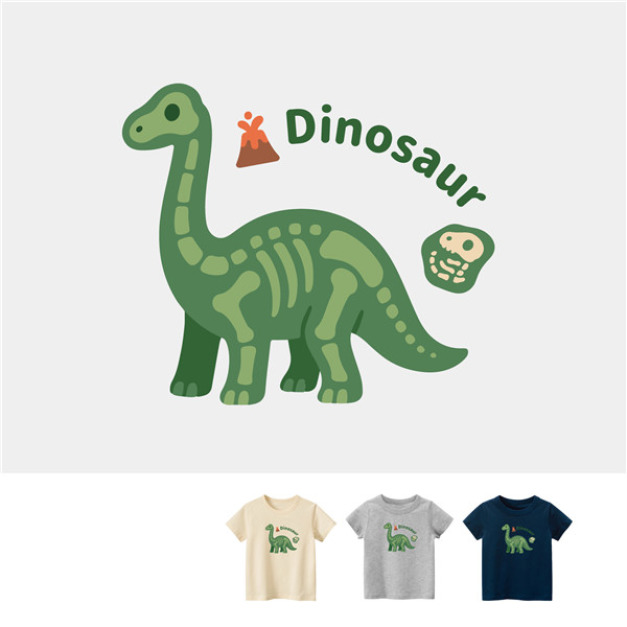 現貨+預購 兒童|KV獨家限定款|台灣原創T短袖 骨頭長頸龍 現貨+預購 兒童|KV獨家限定款|台灣原創T短袖 骨頭長頸龍