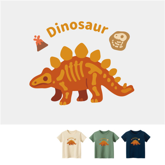 現貨+預購 兒童|KV獨家限定款|台灣原創T短袖 骨頭劍龍 現貨+預購 兒童|KV獨家限定款|台灣原創T短袖 骨頭劍龍