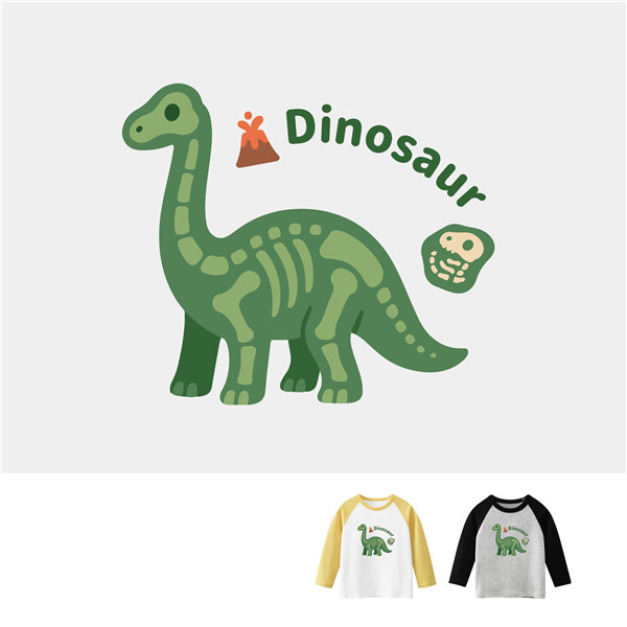 現貨+預購 兒童|KV獨家限定款|台灣原創T長袖 骨頭長頸龍 現貨+預購 兒童|KV獨家限定款|台灣原創T長袖 骨頭長頸龍