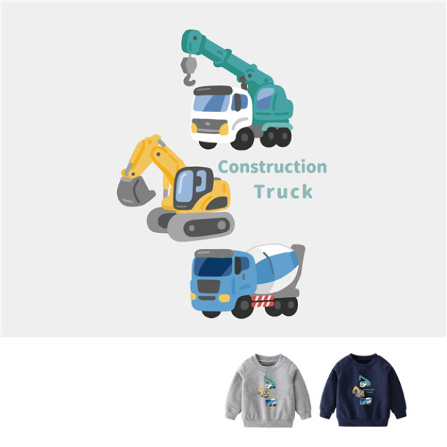 兒童|KV獨家限定款|台灣原創大學T長袖 Q版工程 兒童|KV獨家限定款|台灣原創大學T長袖 Q版工程