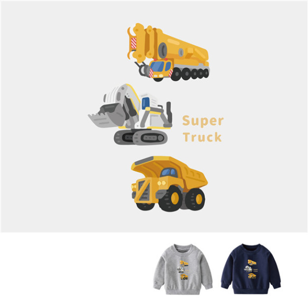 兒童|KV獨家限定款|台灣原創大學T長袖 Q版巨型車 兒童|KV獨家限定款|台灣原創大學T長袖 Q版巨型車